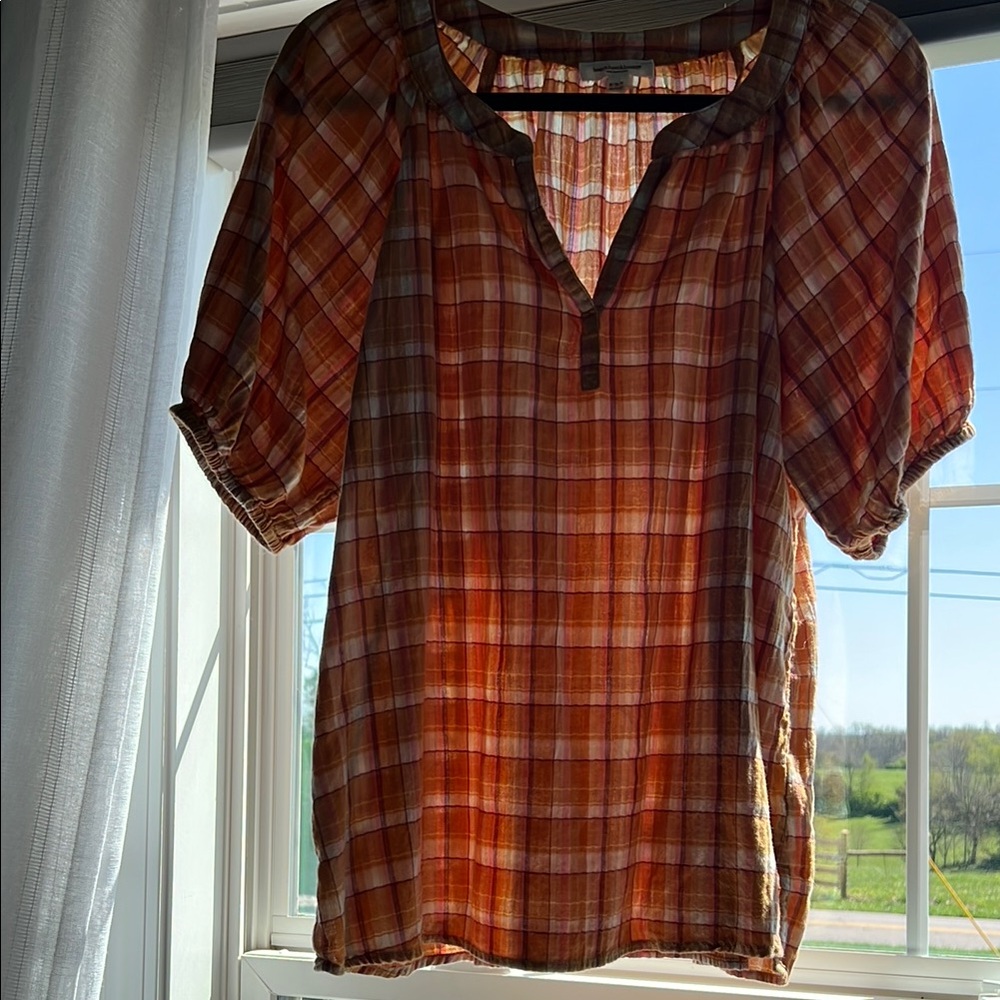 Plaid Women's Tops lot of 2